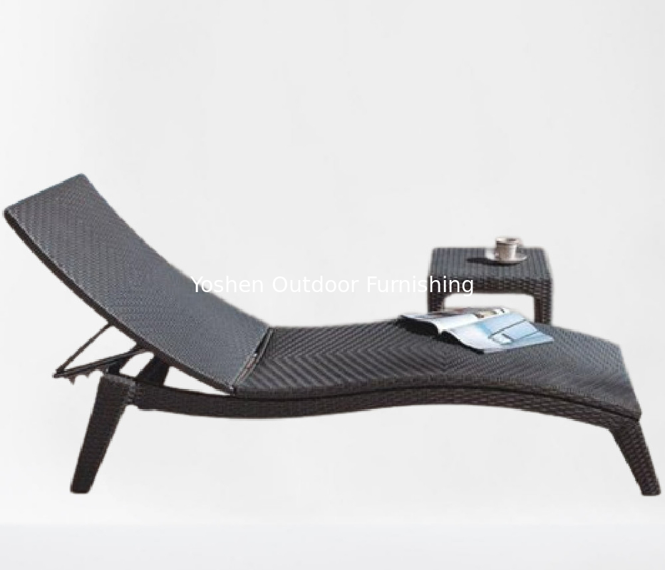 Luxury outdoor furniture garden pool double chaise lounge chair outdoor waterproof sun loungers rattan---6019