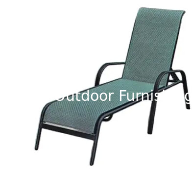 -2023 modern mesh fabric Sun Loungers chaise longue outdoor aluminum sun loungers for pool side--6061