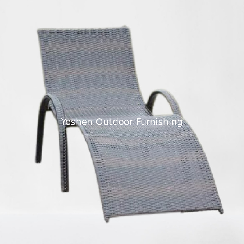 Aluminum chaise lounge outdoor resort hotel beach house patio chair comfortable reclining tanning chair
