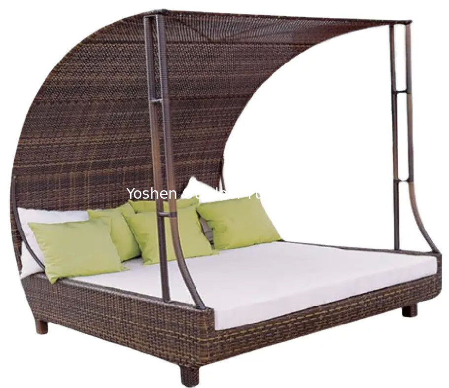 Wholesale hotel resort outdoor daybed with canopy outdoor daybed with canopy sun bed pool---3002