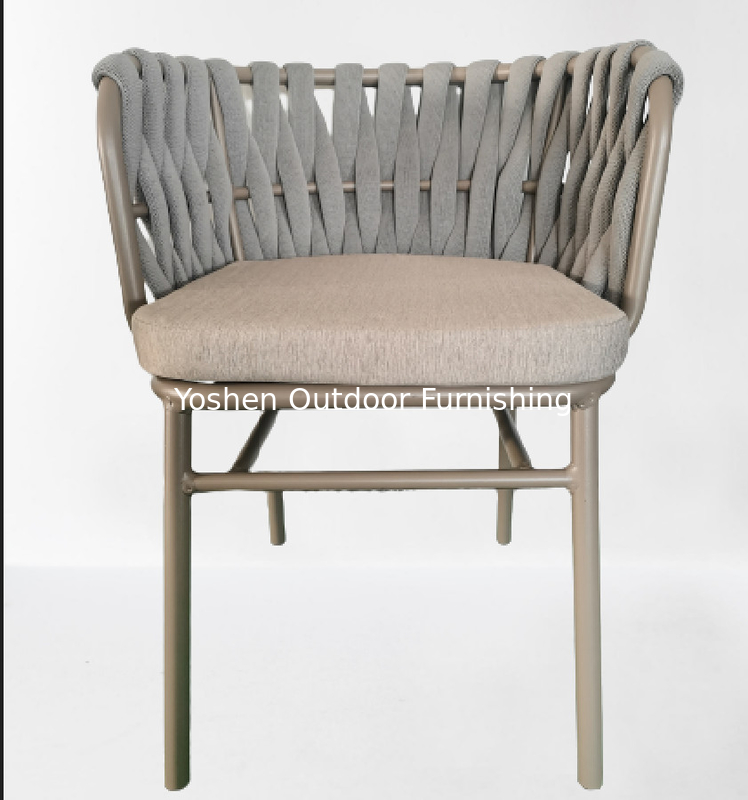 Outdoor garden rope patio chairs hotel swimming pool furniture beach chairs wholesale rope deck chair---6324