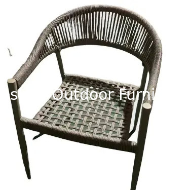 Foshan Yoshen Balcony furniture Rope chair aluminium garden furniture outdoor patio chairs---6207