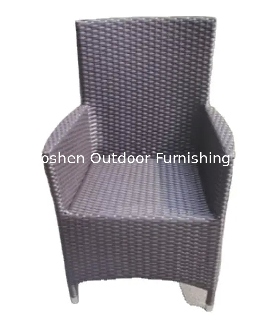 Wicker rattan plastic garden beach stackable chairs restaurant outdoor coffee milk juice shops dining chair---YS5644
