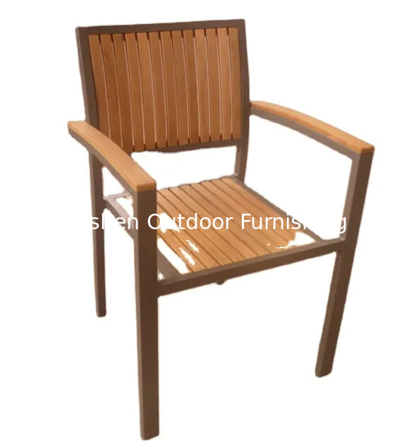 Outdoor garden resort hotel teak furniture armrest Teak Garden Chairs solid wooden teak lawn chair---YS5701