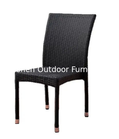 Hotel Resin Pe Garden Chairs rattan wicker Garden Chairs For Outdoor plastic aluminum stackable lawn chair---YS5616