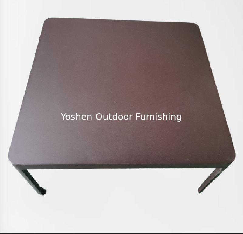 High quality Weather-proof luxury dining table set aluminum dining table outdoor rectangle table---6232