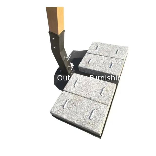 152kgs 4pcs Heavy duty Outdoor beach garden patio umbrella parasol stand granite base---2038A