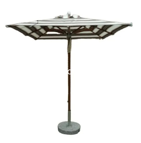 10 FT Outdoor beach patio umbrella stripe fabric with Tilt and Crank for restaurant pub furniture---2061D