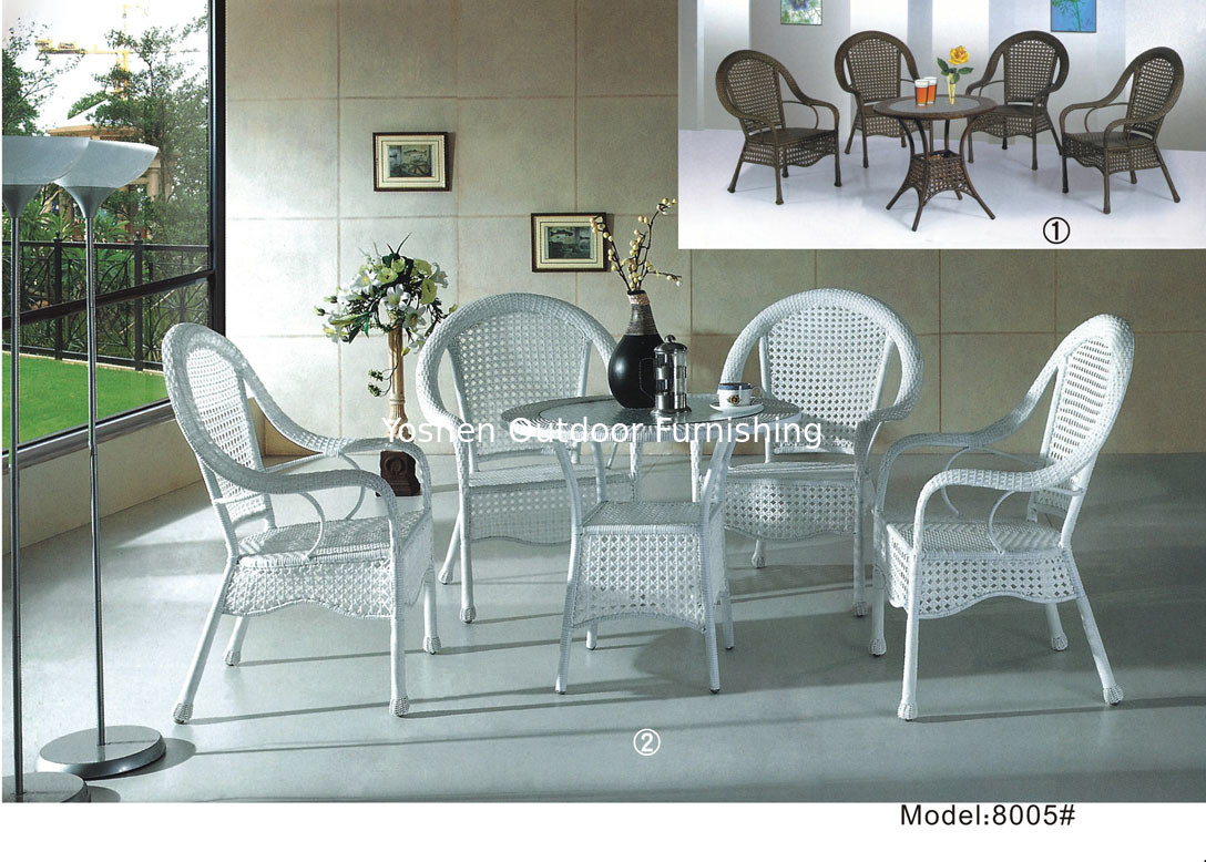 dining set for 4 people with 2 arm chairs and 2 armless chair-8005