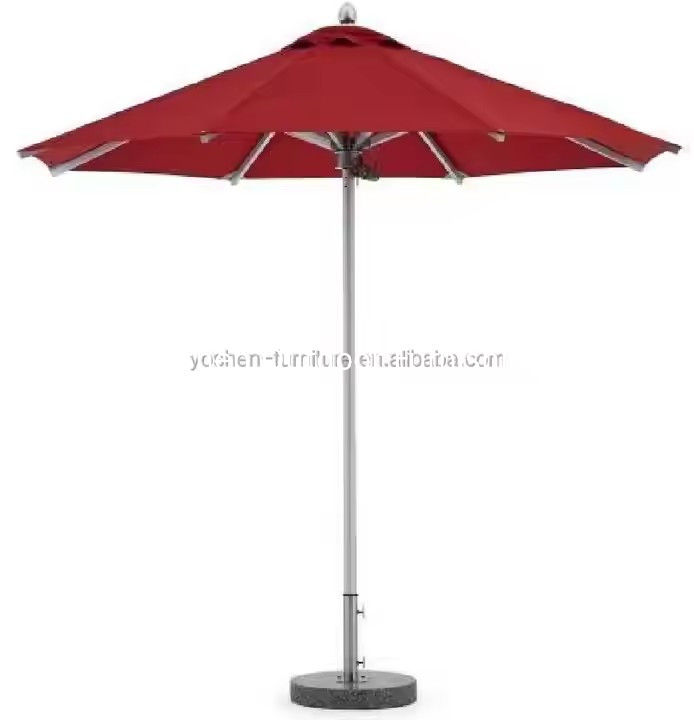 Outdoor Fringe Sun Canvas Parasol Large Square Aluminum Pool Umbrella Cafe Beach Garden Ombrellone