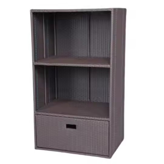 Beach Furniture Plastic Rattan Wicker Waterproof Hotel Pool Shower Bath Towel Storage Cabinets Carts