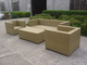 Garden furniture wicker modular sofa-1018 supplier