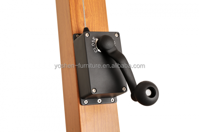 Cantilever Umbrella Parts 3m square Umbrella Winch Crank Handle With Cord 1