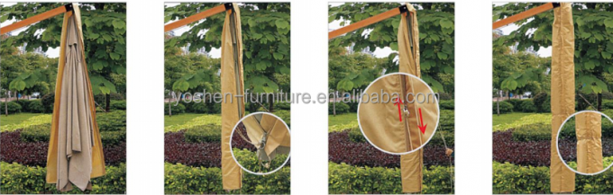 Beach Patio Garden Pool Umbrella Plastic Rain Covers Protective Outdoor Parasol Umbrella Covers 1