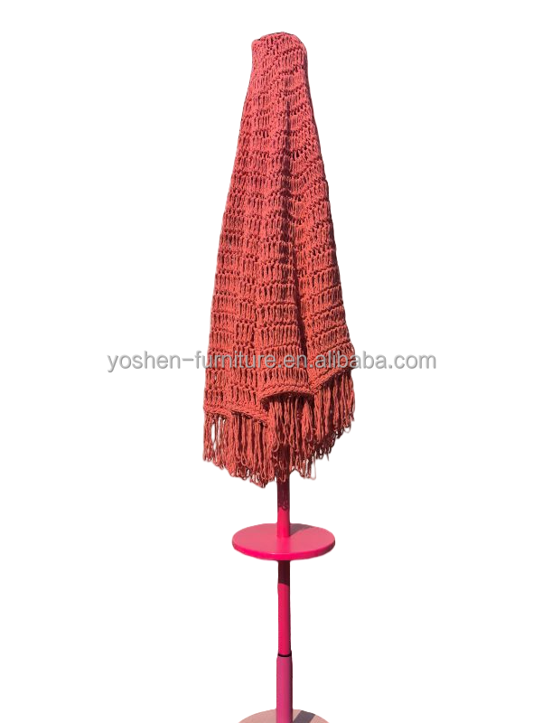 14.5'' Portable Umbrella Table Patio Pool Drink Shelf Stand White Plastic Round Outdoor Beach Umbrella Tray Table 2