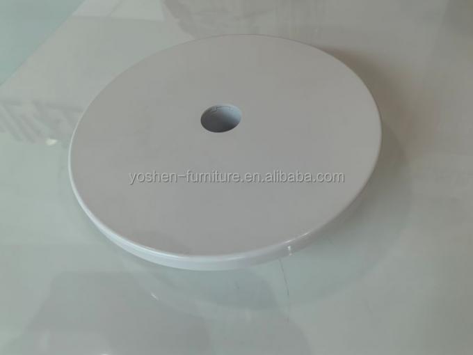 14.5'' Portable Umbrella Table Patio Pool Drink Shelf Stand White Plastic Round Outdoor Beach Umbrella Tray Table 3