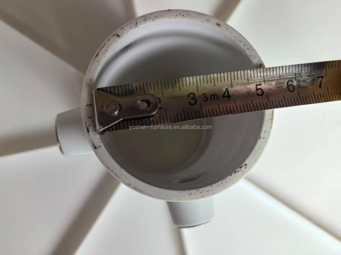 14.5'' Portable Umbrella Table Patio Pool Drink Shelf Stand White Plastic Round Outdoor Beach Umbrella Tray Table 7