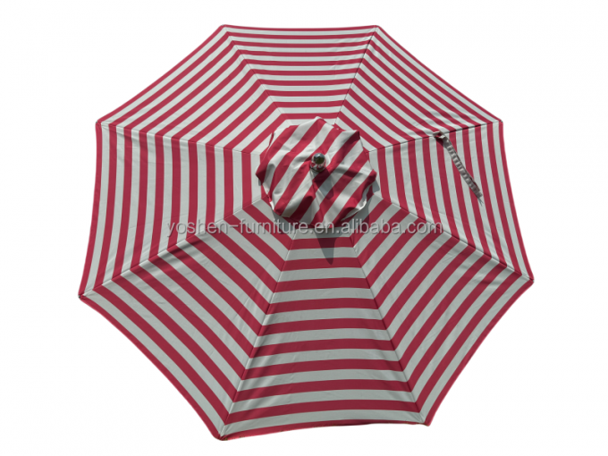 9 ft Garden Umbrella Canopy Replacement Black White Strip Round Octagon Patio Umbrella Replacement Canopy Cover 3