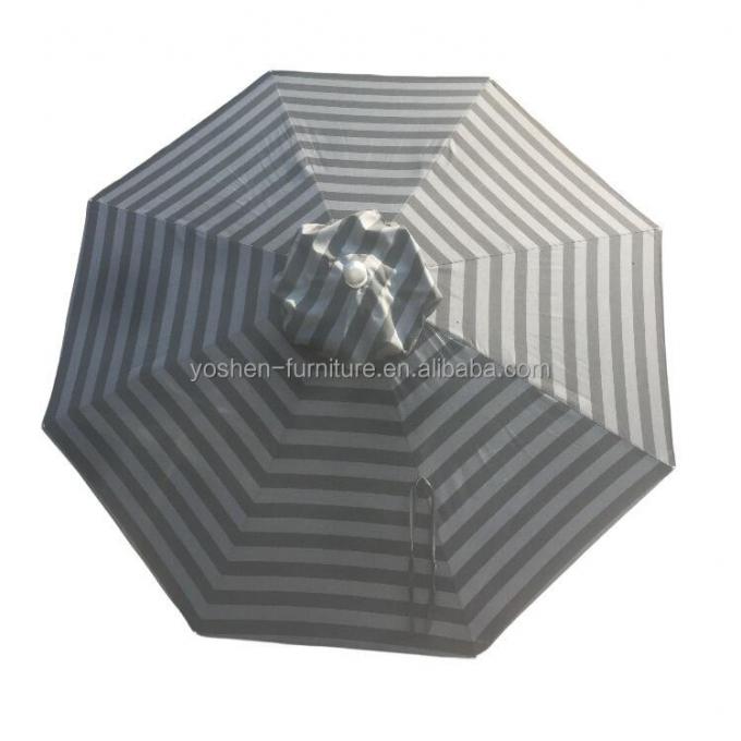 9 ft Garden Umbrella Canopy Replacement Black White Strip Round Octagon Patio Umbrella Replacement Canopy Cover 0