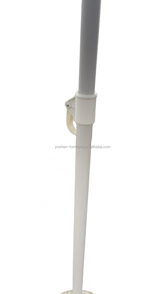 8.5 ft Stainless Steel Pole Pagoda Umbrella Patio Fiberglass Rib Beach Umbrella Red and White Pagoda Umbrella 7