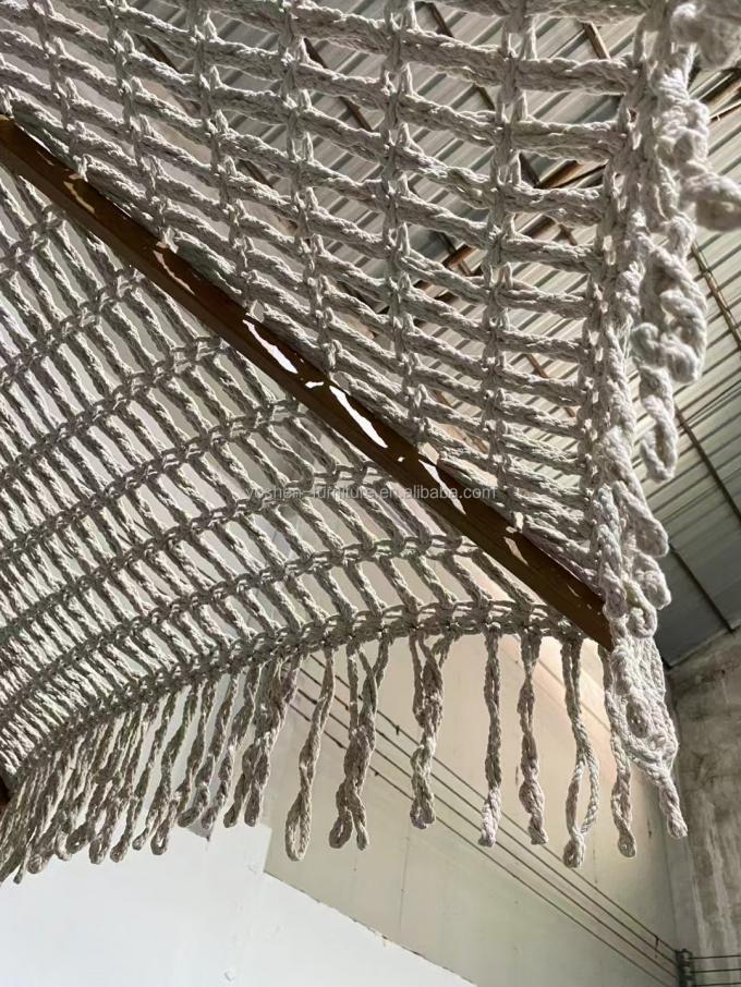 9 ft Hotel Tassel Beach Umbrella Fringe Umbrella World Market Cotton Rope Woven Crochet Tassel Canopy Umbrella Parasol 6