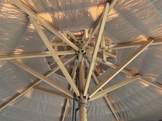 9 ft Synthetic Thatch Beach Umbrella 8 Ribs Plastic Thatched Tiki Umbrella Sand Beach Straw Umbrella With Fringe 4