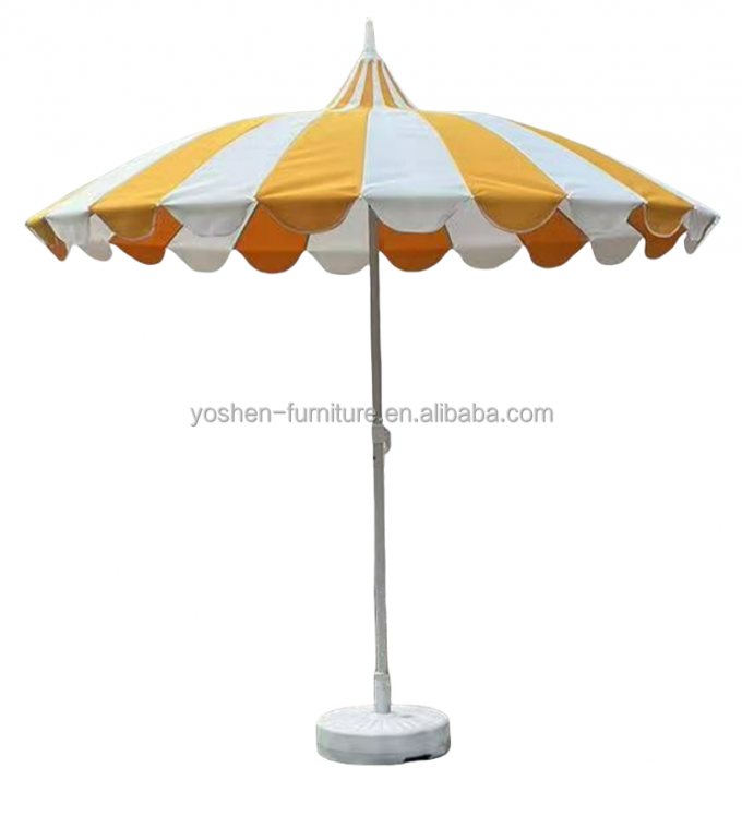 8.5 ft Durable Batwing Pagoda Umbrella Parasol Pagoda Style Patio Umbrella Lightweight Pagoda Market Umbrella 1