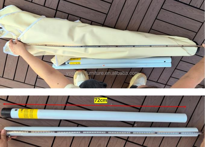 Yoshen 6.5ft Camp Portable Sunshade Patio Umbrella Canopy Fishing Pool Umbrella Light Weight Folding Outdoor Umbrella Parasol 6