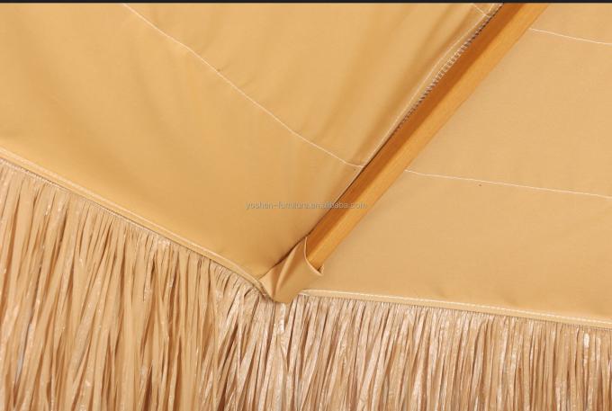 Resort Hotel Hawaii Style Synthetic Thatch Palm Leaf Garden Umbrella Parasol Straw Glass Beach Umbrella 3