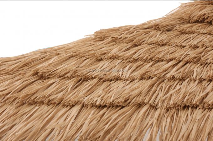 8 FT Aluminum Vintage Maldives Umbrella Beach House Hula Beach Umbrella Resort Thatched Tiki Umbrella 3