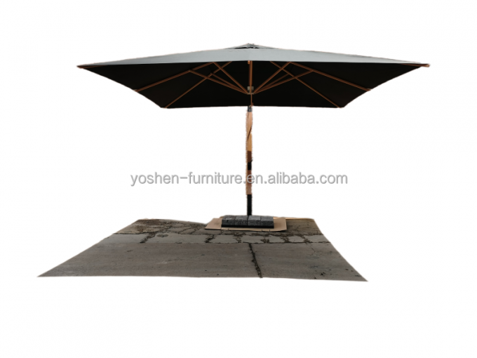 13 ft Large Garden Umbrella Parasol Black Patio Umbrellas 4m Giant Black Cantilever Patio Umbrellas With Base 3