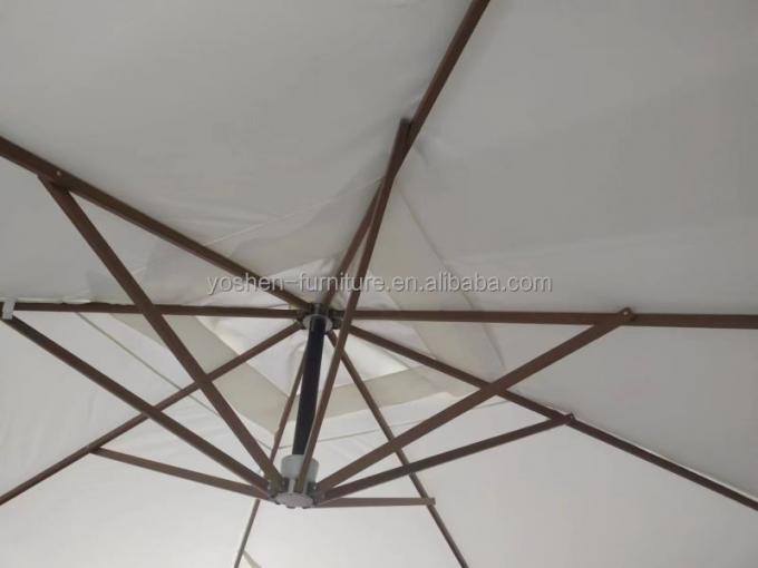 13 ft Large Garden Umbrella Parasol Black Patio Umbrellas 4m Giant Black Cantilever Patio Umbrellas With Base 7