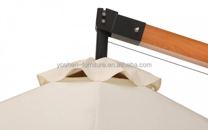 Outdoor Wood Like Aluminum Pole Beach Umbrella Garden Umbrella Parasol Patio Umbrella 8