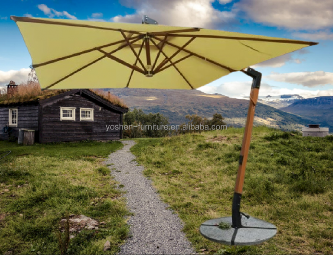 11ft Large Heavy Duty Market Umbrella Parasols Umbrellas Outdoor Garden Cantilever Patio Umbrella 3