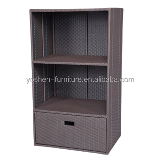 Beach Furniture Plastic Rattan Wicker Waterproof Hotel Pool Shower Bath Towel Storage Cabinets Carts 1