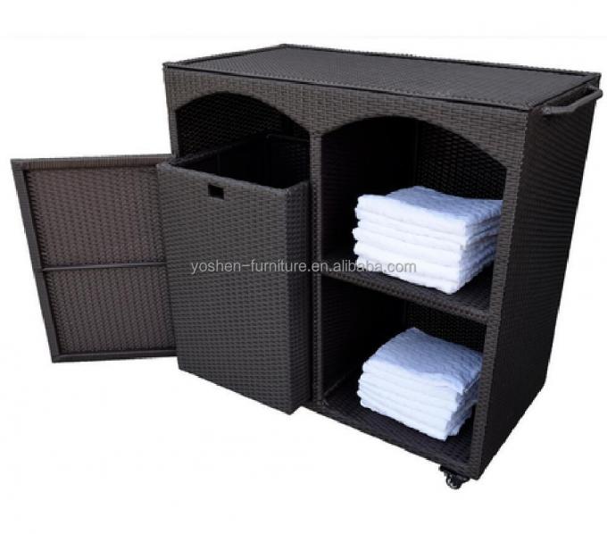 Pool Furniture Outdoor Lake Spa Beach Pool Gym Towel Caddy Heavy Duty Moving Towel Storage Single Cabinet 0