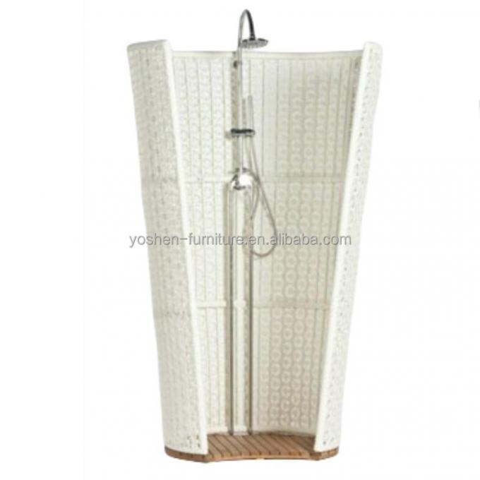 Customized Easy Assembly Beach House Cottage Furniture Bath Shower Cabin Module Beach Public Outdoor Shower 2
